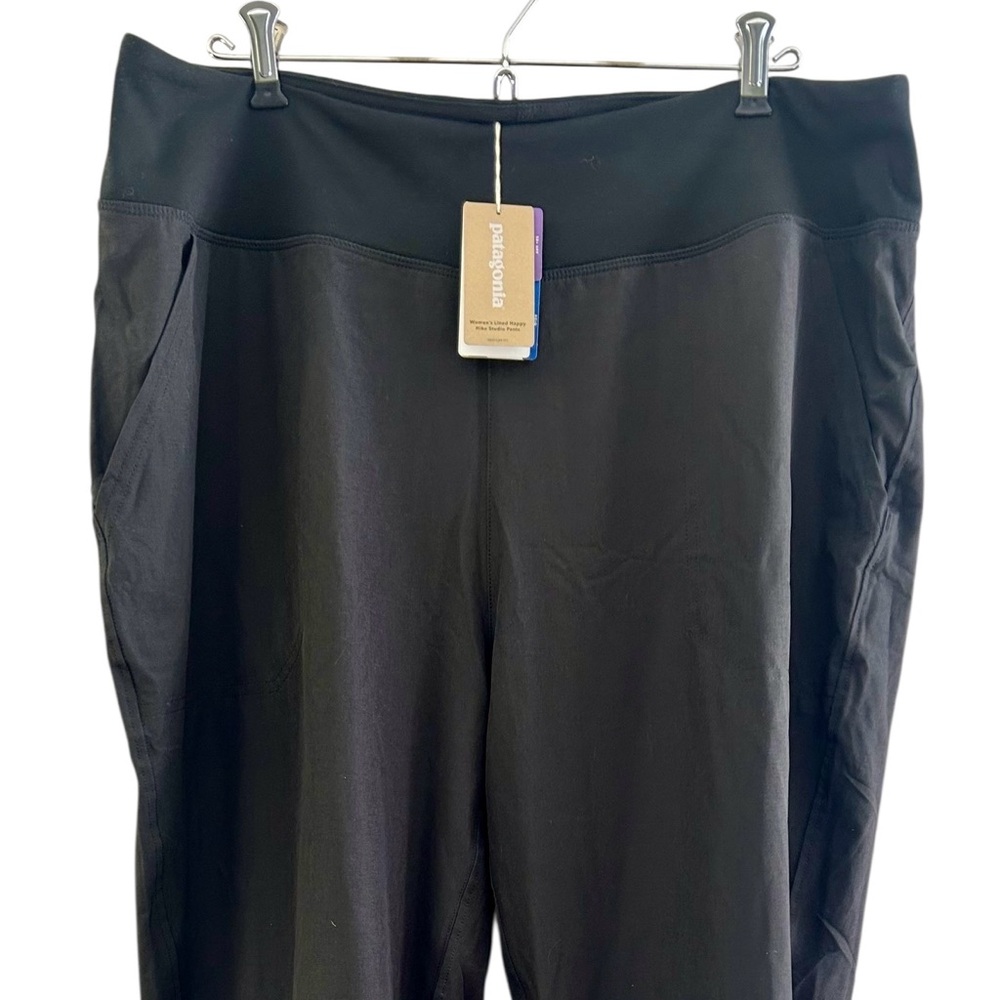 NWT Patagonia Women's Black Happy Hike Studio Pants Size XL 50+ UPF - Picture 5 of 10
